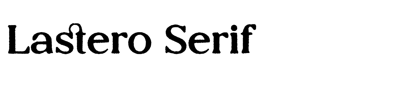 Lastero Serif